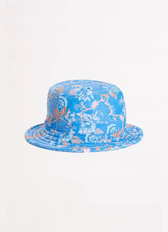 Seafolly Blue Fuji Girls Bucket Hat 8211 Blue Girls Accessories