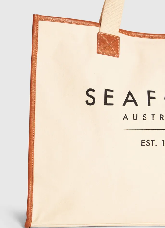 Seafolly Canvas Tote Bag 8211 Sand Women Beach Bags Seafolly Canvas Tote Bag 8211 Sand Women Beach Bags