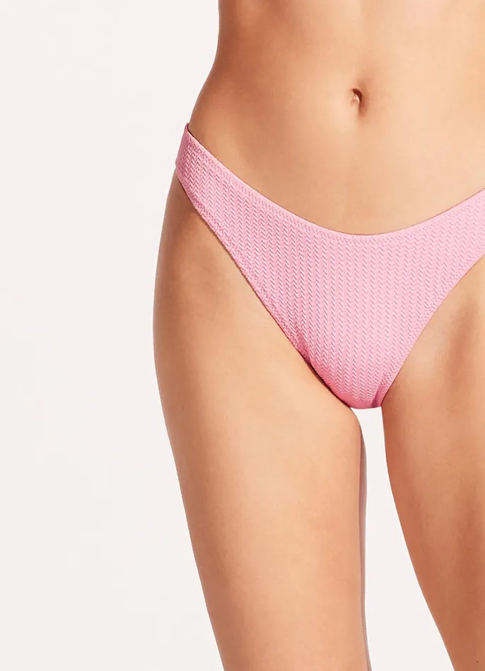 Seafolly Sea Dive High Cut Pant 8211 Parfait Pink Women Brazilian
