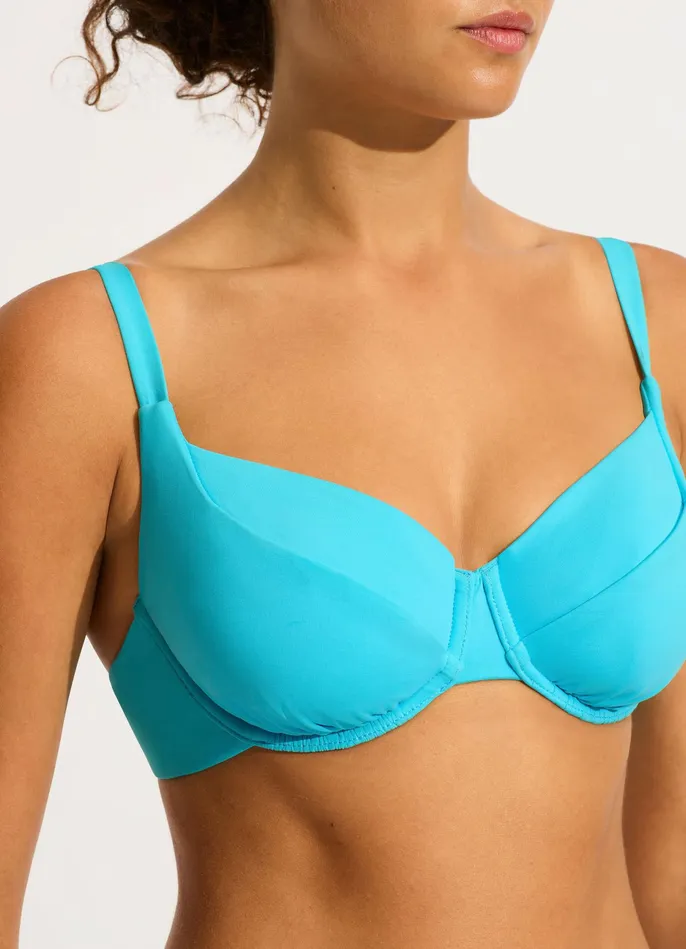 Seafolly Seafolly Collective DD Cup Underwire Bikini Top 8211 Atoll Blue Women Underwire Seafolly Seafolly Collective DD Cup Underwire Bikini Top 8211 Atoll Blue Women Underwire