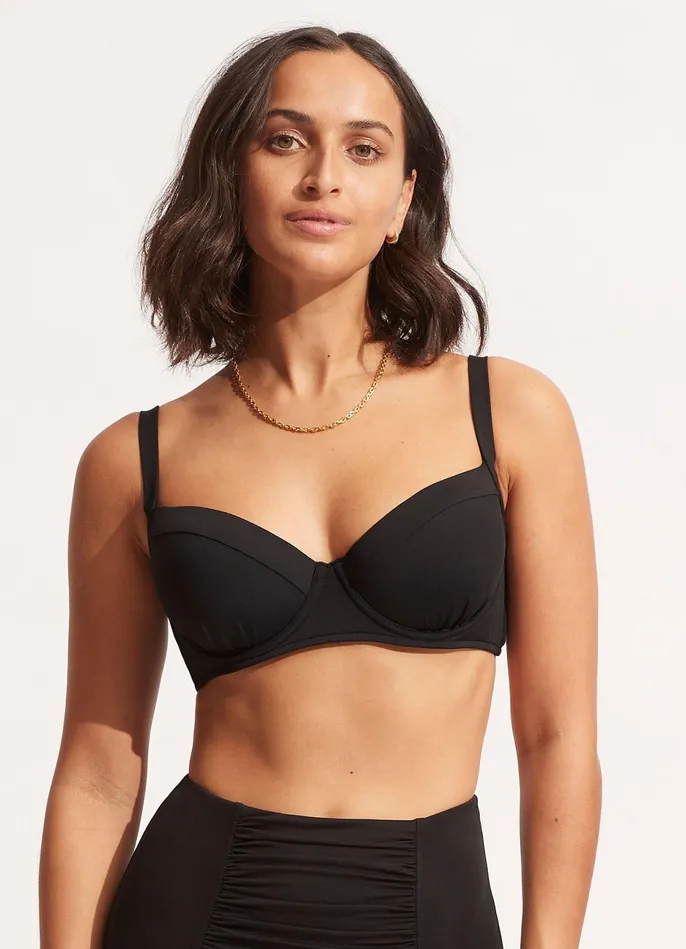 Seafolly Seafolly Collective DD Cup Underwire Bra 8211 Black Women Underwire