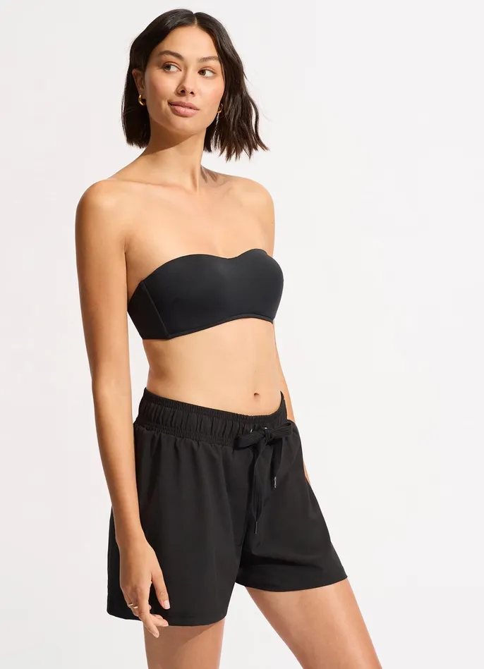 Seafolly Seafolly Collective Mid Length Boardshort 8211 Black Women Boardshorts Seafolly Seafolly Collective Mid Length Boardshort 8211 Black Women Boardshorts