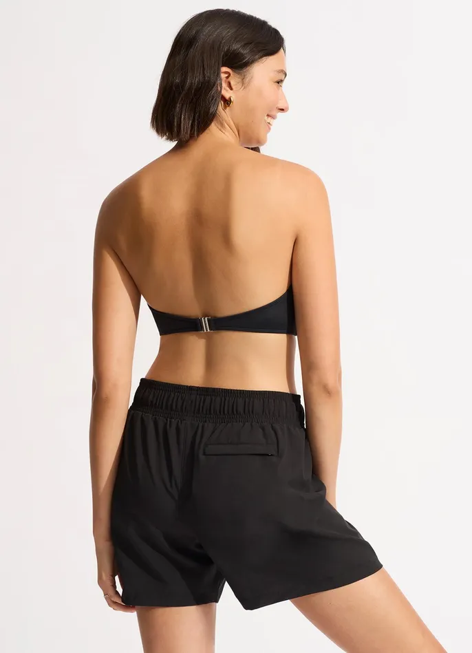 Seafolly Seafolly Collective Mid Length Boardshort 8211 Black Women Boardshorts Seafolly Seafolly Collective Mid Length Boardshort 8211 Black Women Boardshorts