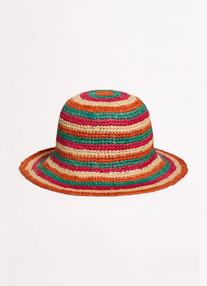 Seafolly Stripe Woven Hat 8211 Multi Women Beach Hats Seafolly Stripe Woven Hat 8211 Multi Women Beach Hats