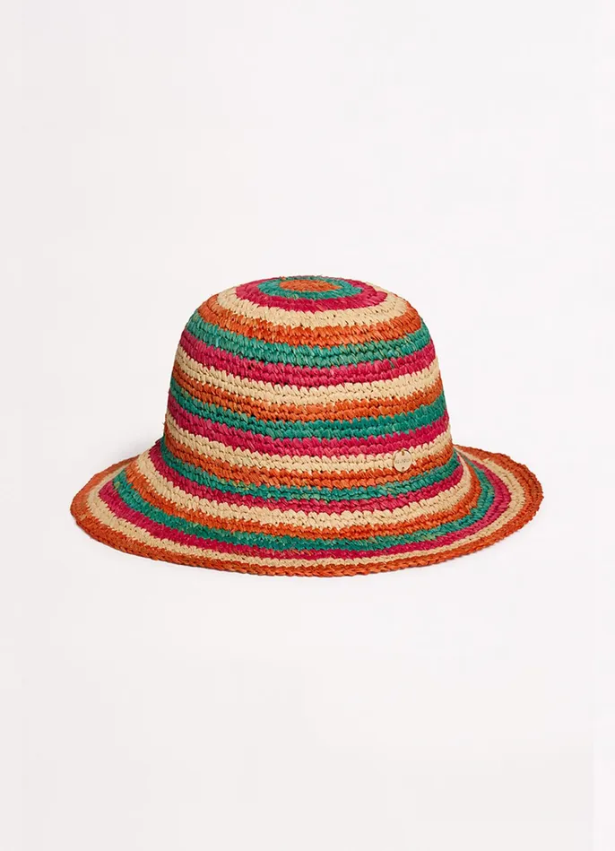 Seafolly Stripe Woven Hat 8211 Multi Women Beach Hats Seafolly Stripe Woven Hat 8211 Multi Women Beach Hats