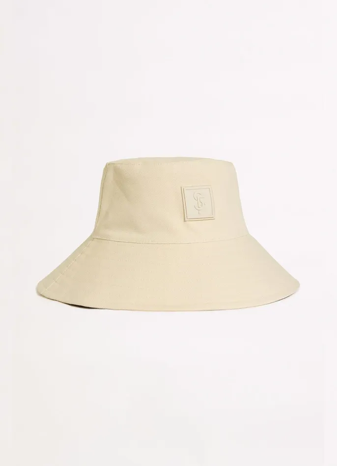 Seafolly Wish You Were Here Canvas Bucket Hat 8211 Sand Women Beach Hats
