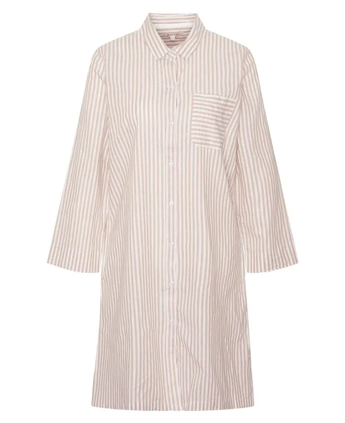 Seaglow Striped Shirt Dress Tannin Stripe Women Barbour Dresses and Skirts