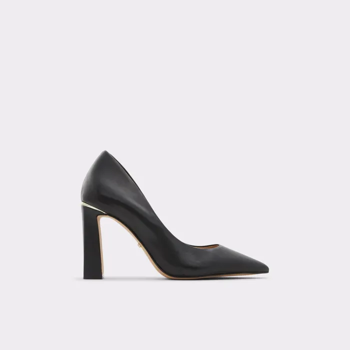 Seirith Black Leather Smooth Women ALDO Heels