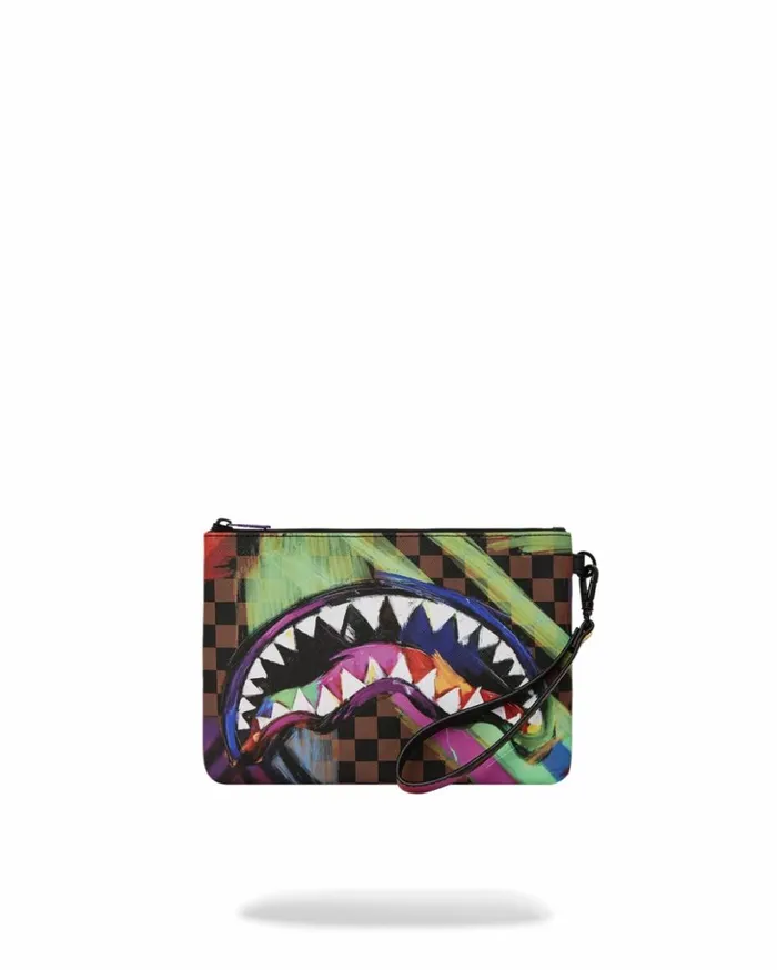 SHARKS IN PARIS CITY STREAKS CROSSOVER CLUTCH Bags SPRAYGROUND
