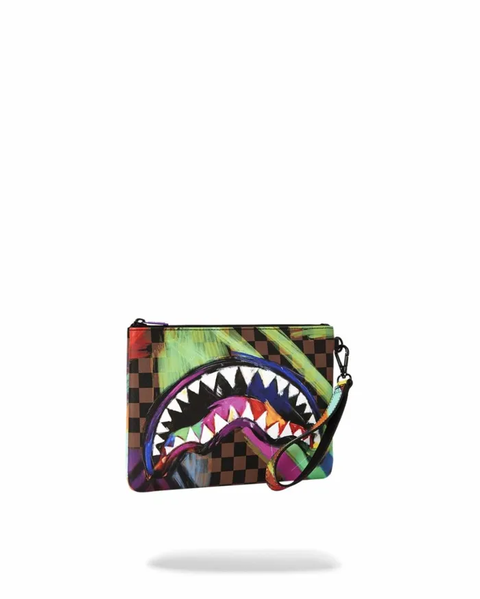 SHARKS IN PARIS CITY STREAKS CROSSOVER CLUTCH Bags SPRAYGROUND