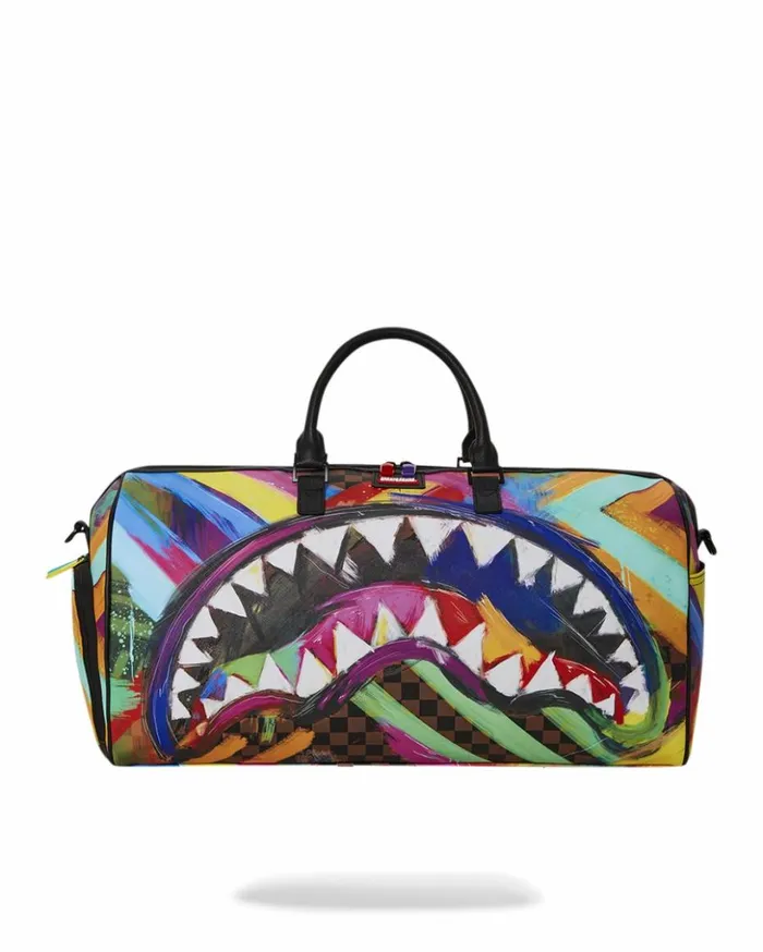 SHARKS IN PARIS CITY STREAKS DUFFLE Bags SPRAYGROUND