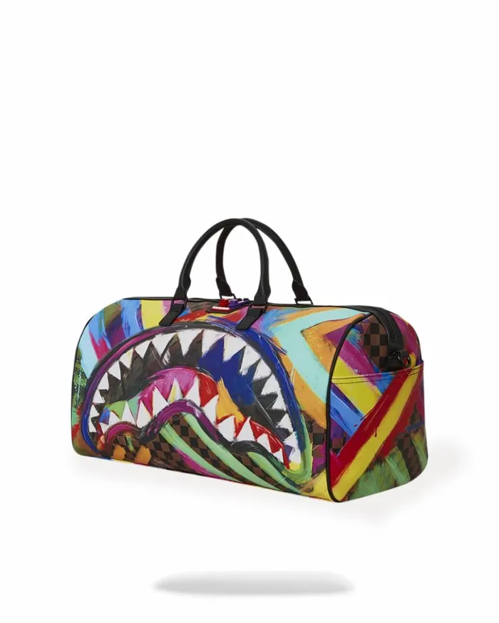 SHARKS IN PARIS CITY STREAKS DUFFLE Bags SPRAYGROUND