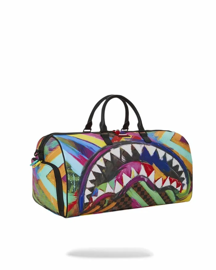 SHARKS IN PARIS CITY STREAKS DUFFLE Bags SPRAYGROUND