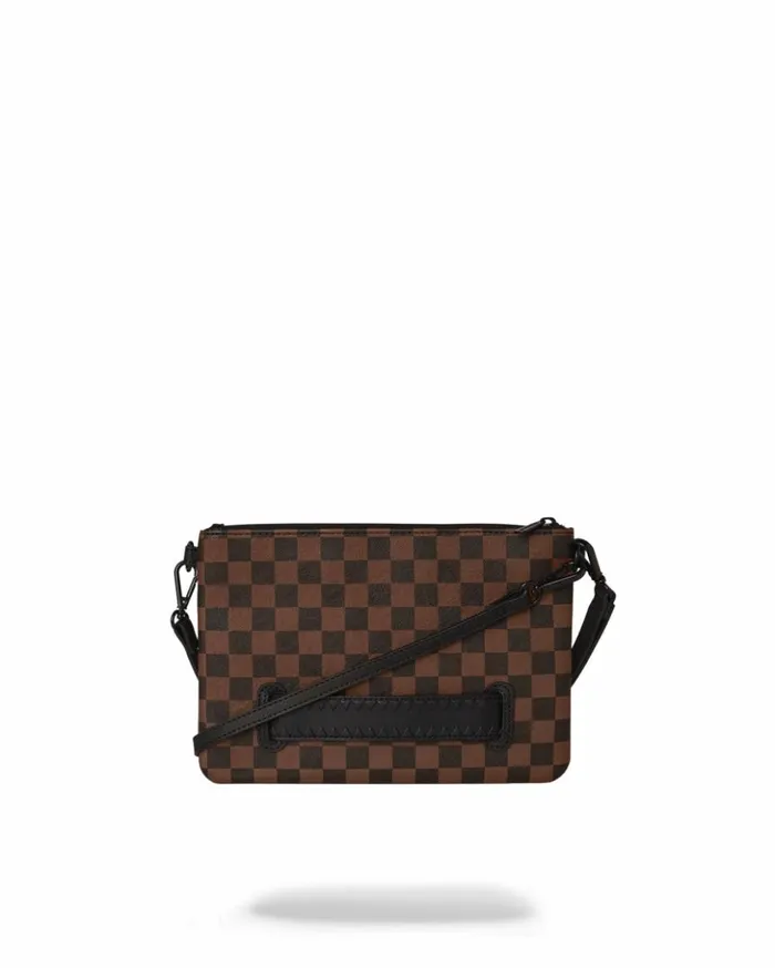 SHARKS IN PARIS CLEAR FOR TAKEOFF CROSSOVER CLUTCH WITH STRAP Bags SPRAYGROUND
