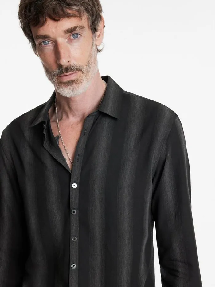 Shirts Men John Varvatos BUCKS SHIRT Black