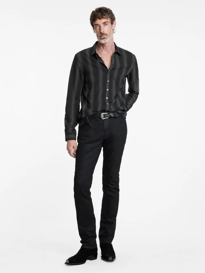 Shirts Men John Varvatos BUCKS SHIRT Black