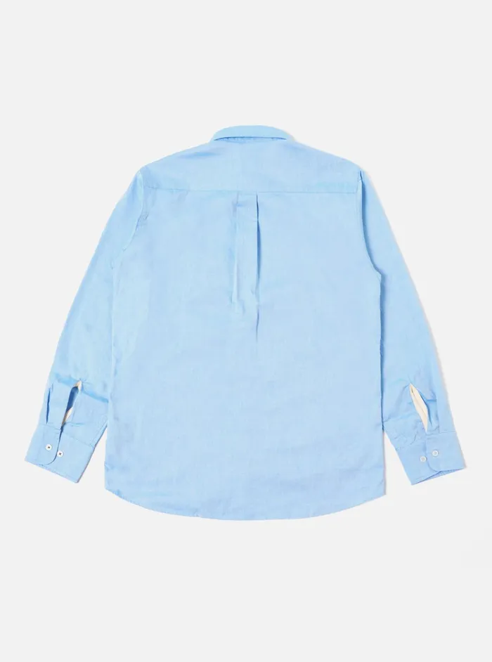 Shirts Men Universal Works Universal Works Daybrook Shirt In Blue Organic Oxford