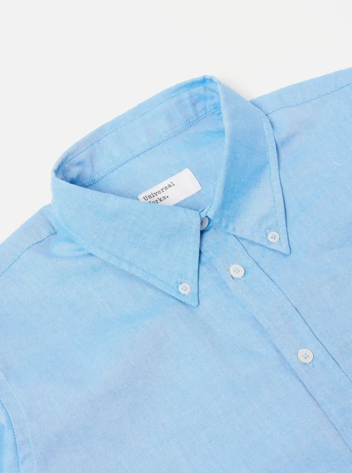 Shirts Men Universal Works Universal Works Daybrook Shirt In Blue Organic Oxford