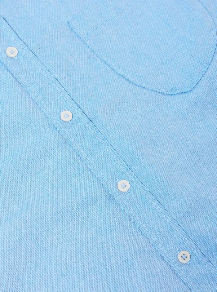 Shirts Men Universal Works Universal Works Daybrook Shirt In Blue Organic Oxford