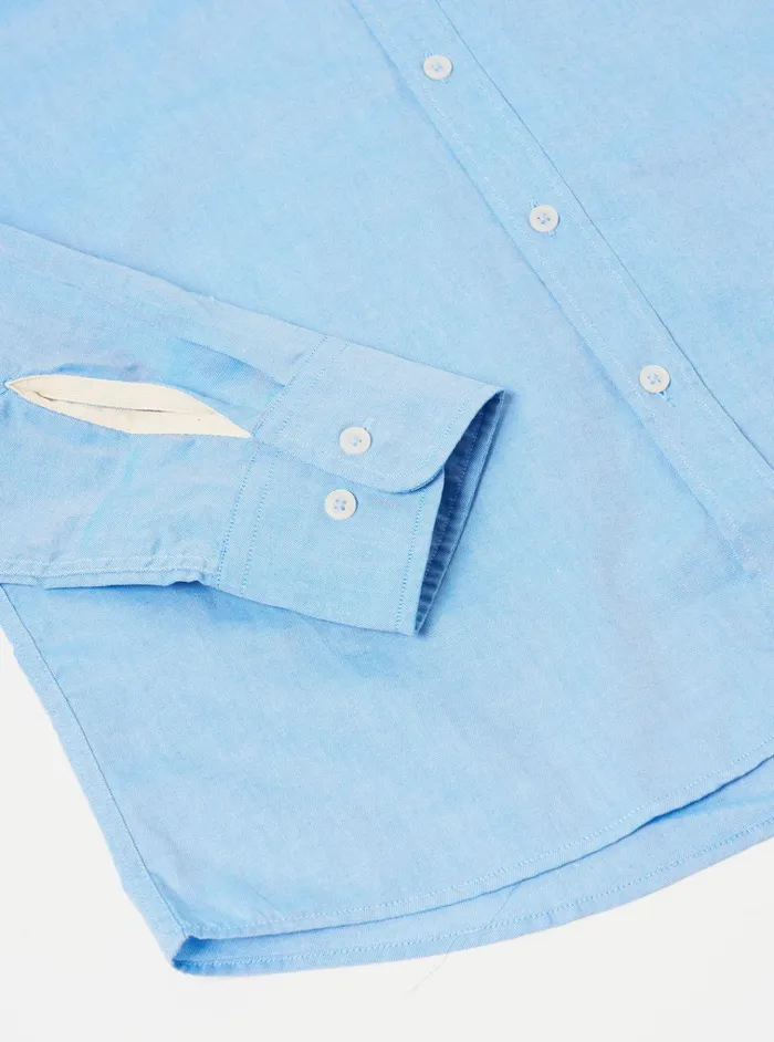 Shirts Men Universal Works Universal Works Daybrook Shirt In Blue Organic Oxford