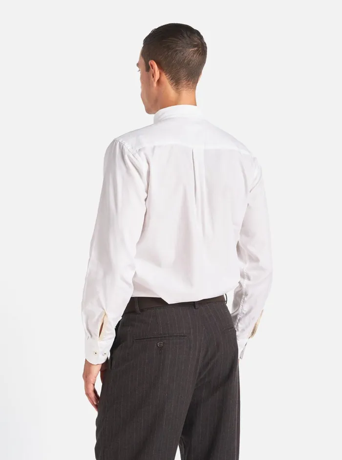 Shirts Men Universal Works Universal Works Daybrook Shirt In White Organic Oxford