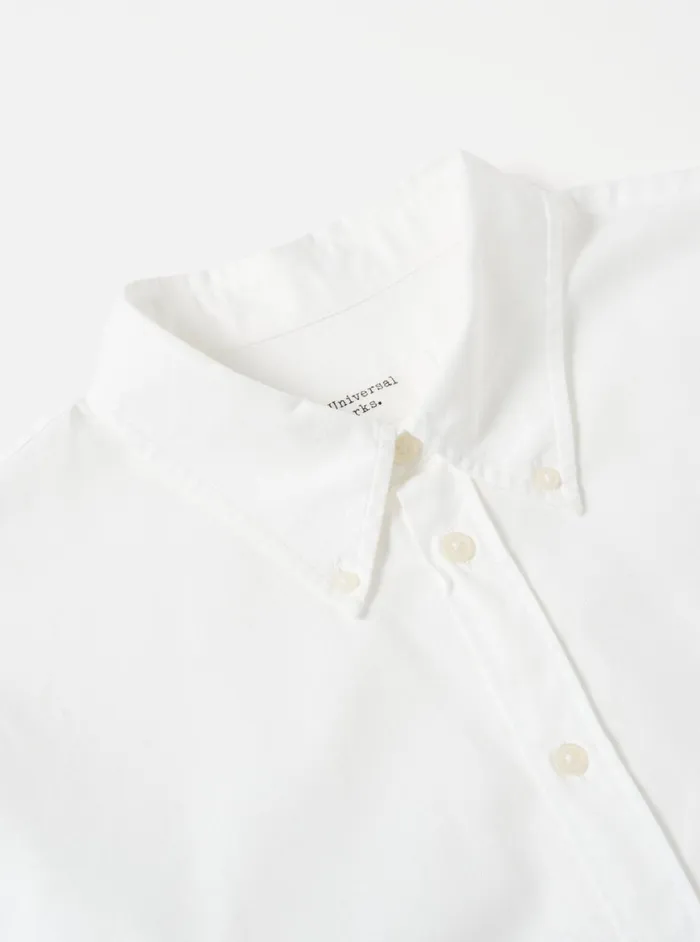 Shirts Men Universal Works Universal Works Daybrook Shirt In White Organic Oxford