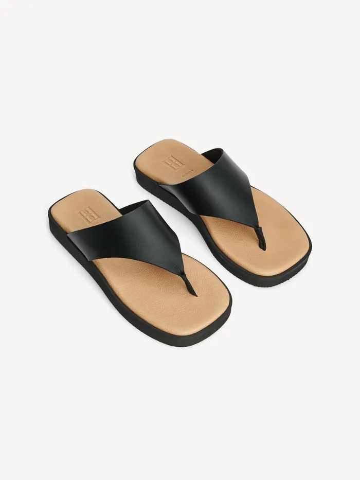Shoes Women By Malene Birger Marisol Leather Sandals Black