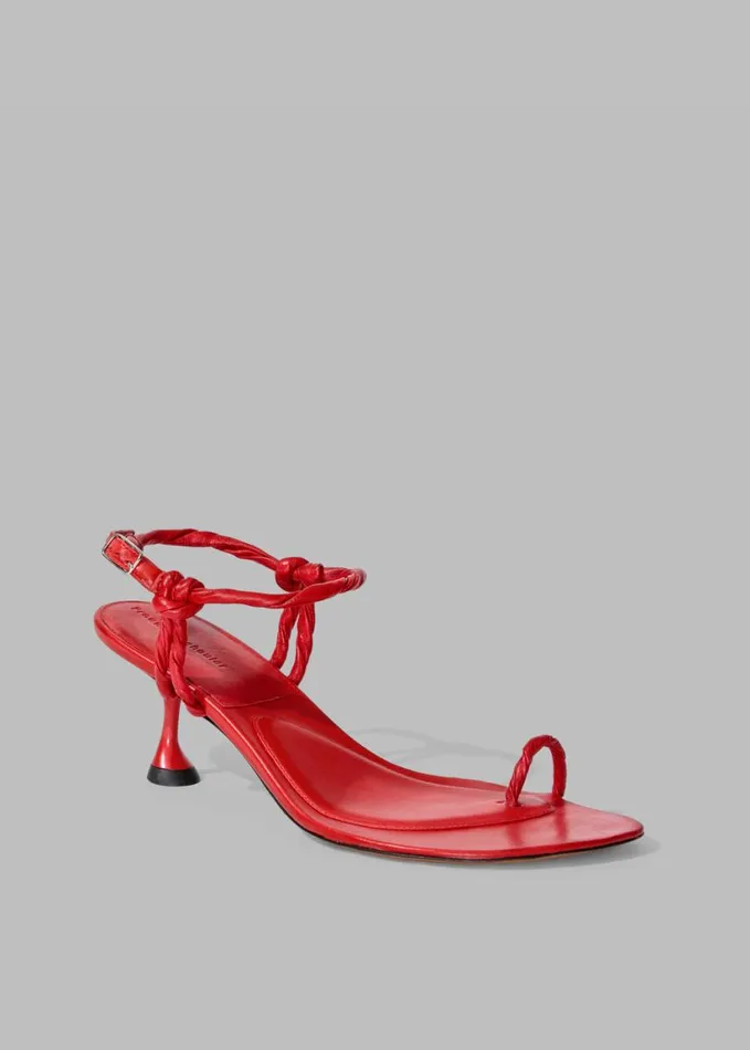 Shoes Women The Frankie Shop Proenza Schouler Tee Toe Ring Sandals 8211 Red