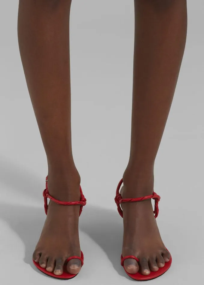 Shoes Women The Frankie Shop Proenza Schouler Tee Toe Ring Sandals 8211 Red