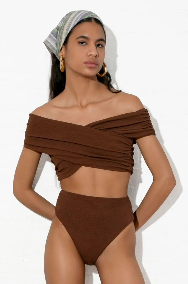 Shop Bikini Bottoms Mara Hoffman Imina Bikini Bottom Brown Shop Bikini Bottoms Mara Hoffman Imina Bikini Bottom Brown