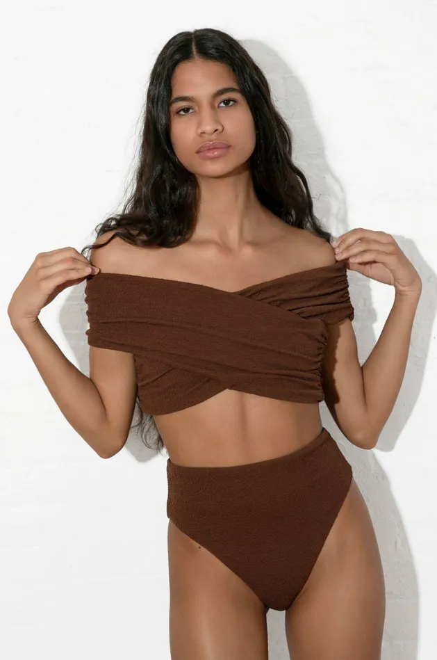 Shop Bikini Bottoms Mara Hoffman Imina Bikini Bottom Brown Shop Bikini Bottoms Mara Hoffman Imina Bikini Bottom Brown