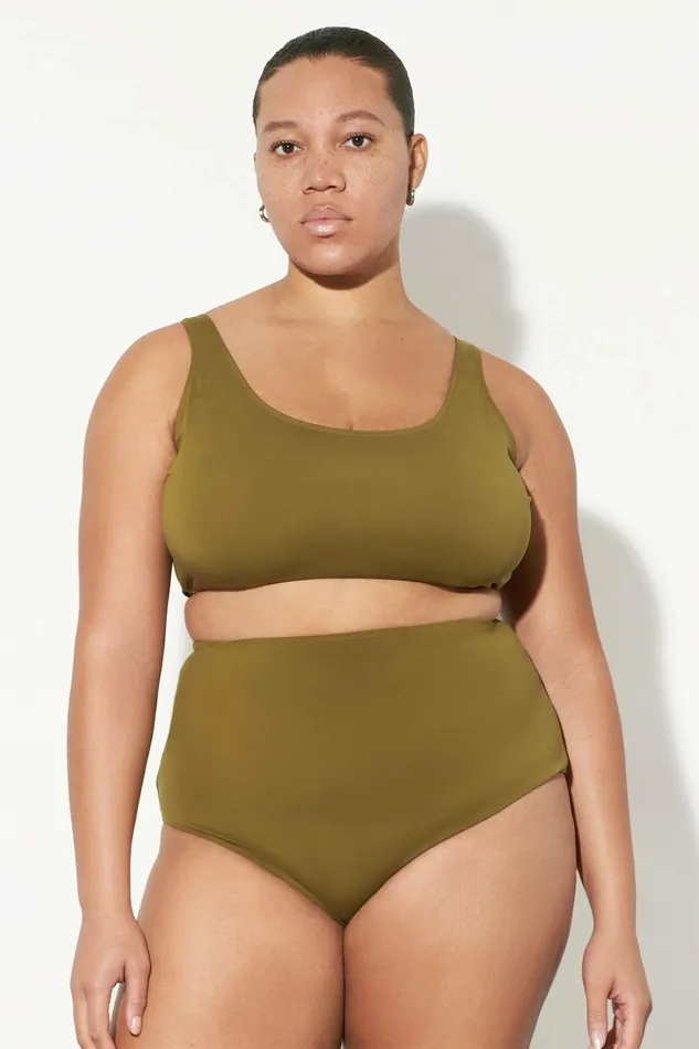 Shop Extended Sizes Mara Hoffman Extended Lydia Bikini Bottom Green