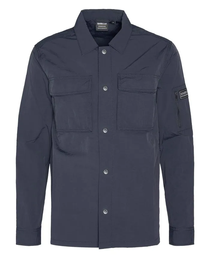 Shutter Overshirt Dark Navy Men Barbour Overshirts
