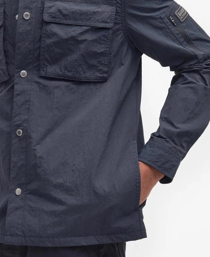 Shutter Overshirt Dark Navy Men Barbour Overshirts