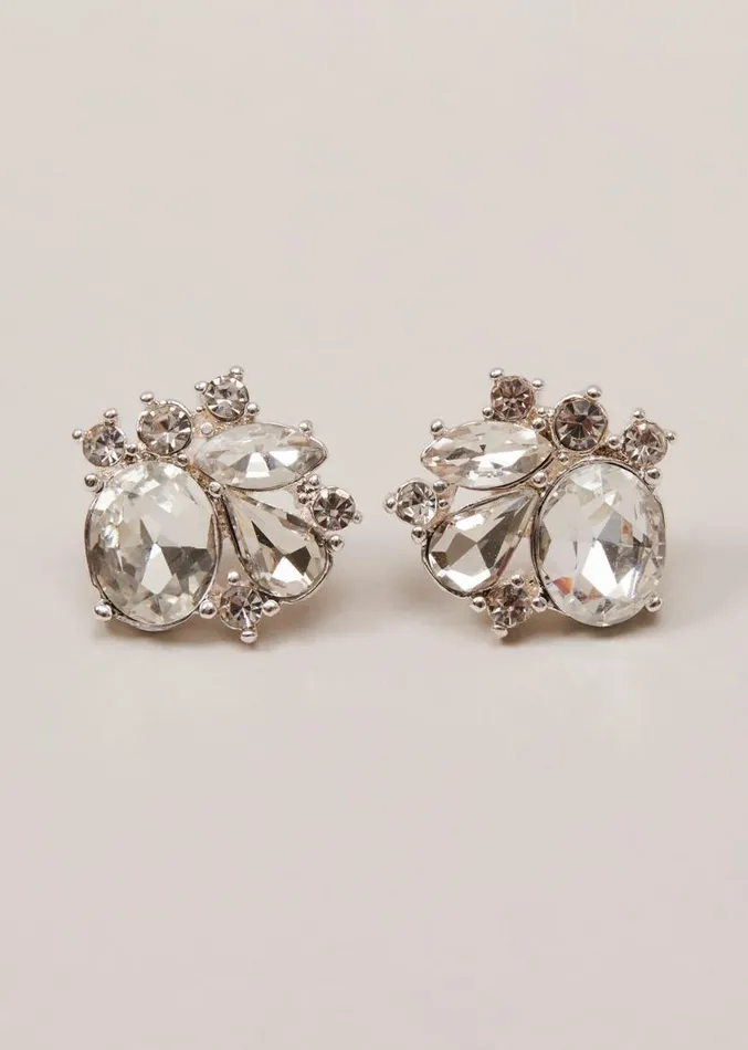 Silver Plated Stud Earrings Silver Women Phase Eight Jewellery