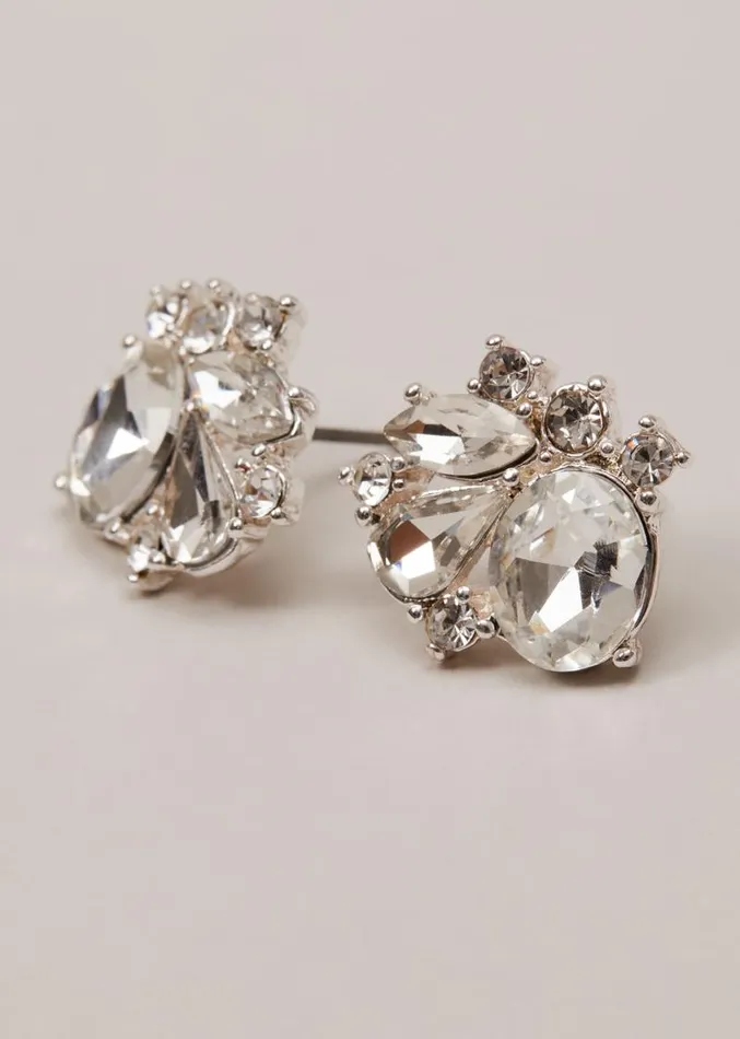 Silver Plated Stud Earrings Silver Women Phase Eight Jewellery