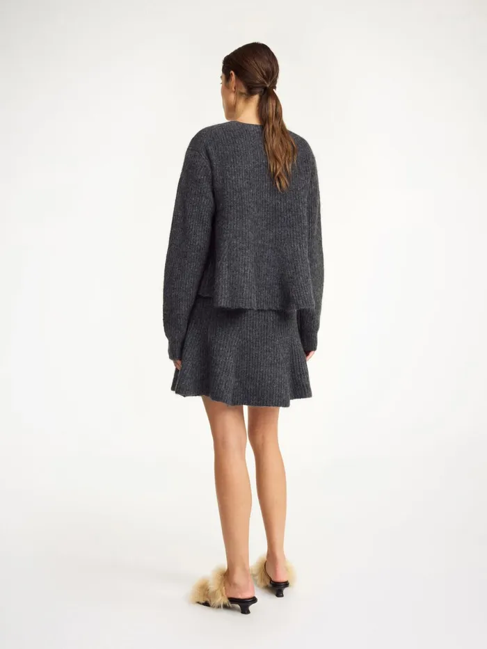 Skirts Women By Malene Birger Dox Mini Skirt Grey Melange