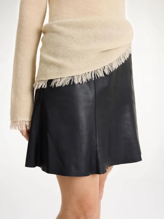 Skirts Women By Malene Birger Naommi Leather Mini Skirt Black