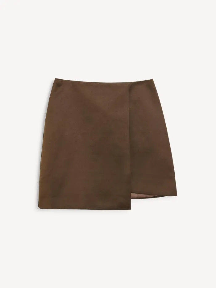 Skirts Women By Malene Birger Raye Mini Skirt Dark Mahogany