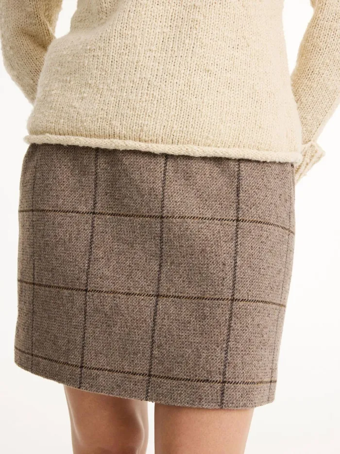 Skirts Women By Malene Birger Vestlinge Mini Skirt Autumn Check