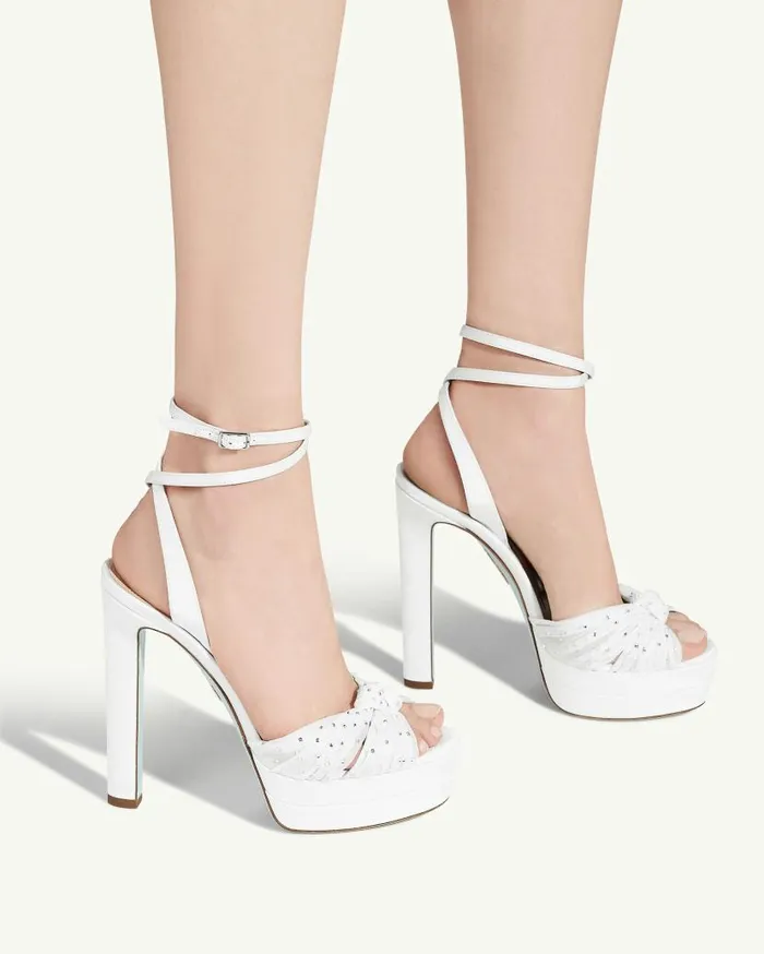 Slow Kisses Sandal Plateau 130 White Women Aquazzura Bridal Slow Kisses Sandal Plateau 130 White Women Aquazzura Bridal