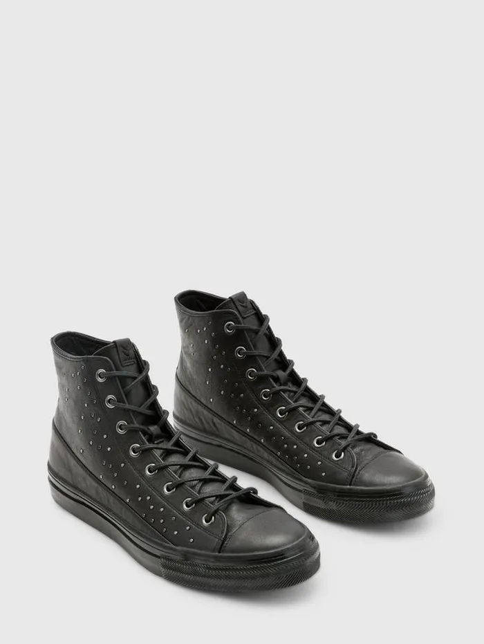 Sneakers Men John Varvatos VULC MID TOP 8211 STUDDED Black