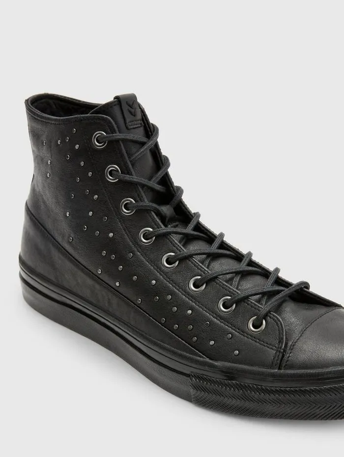 Sneakers Men John Varvatos VULC MID TOP 8211 STUDDED Black