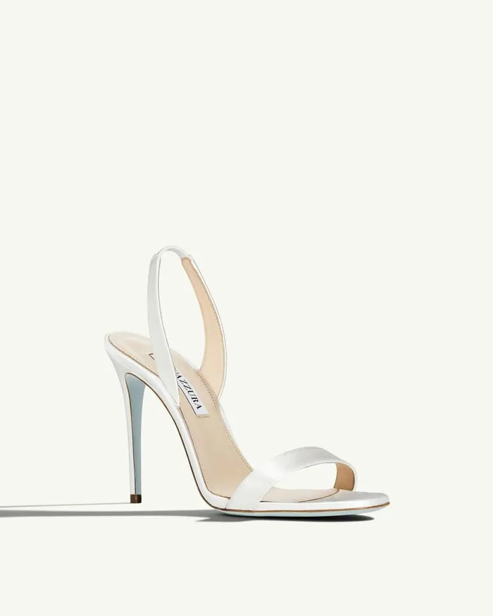 So Nude Sandal 105 White Women Aquazzura Bridal