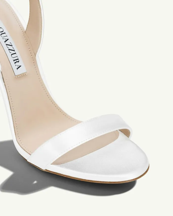 So Nude Sandal 105 White Women Aquazzura Bridal So Nude Sandal 105 White Women Aquazzura Bridal