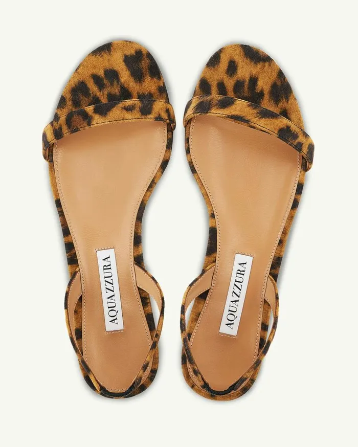 So Nude Sandal Flat Leopard Women Aquazzura Sandals So Nude Sandal Flat Leopard Women Aquazzura Sandals