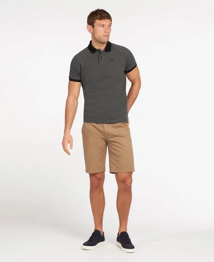 Sports Polo Mix Shirt Dark Olive Men Barbour Polo Shirts