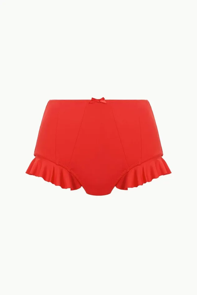 STAUD Bikinis Women STAUD FLOURISH HIGH RISE BIKINI BOTTOM RED ROSE STAUD Bikinis Women STAUD FLOURISH HIGH RISE BIKINI BOTTOM RED ROSE