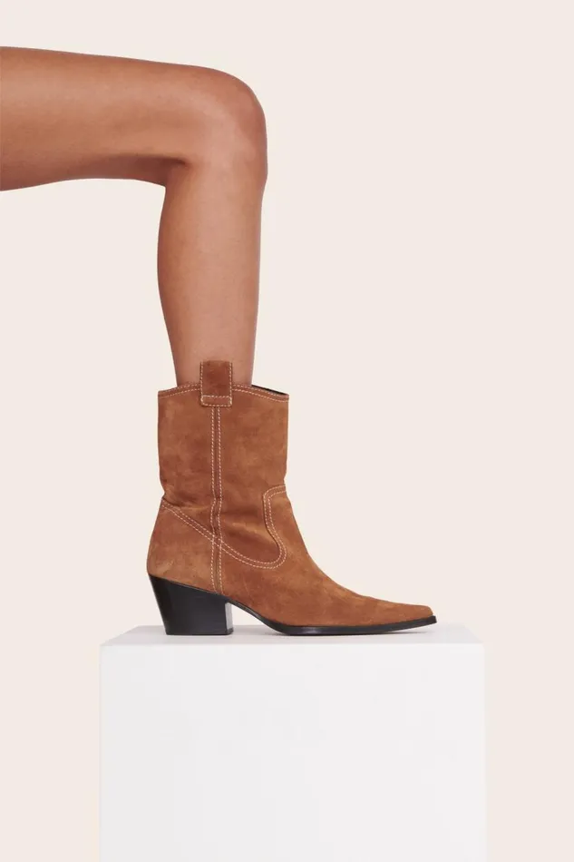 STAUD Boots Women STAUD JUNE BOOT TAN SUEDE STAUD Boots Women STAUD JUNE BOOT TAN SUEDE