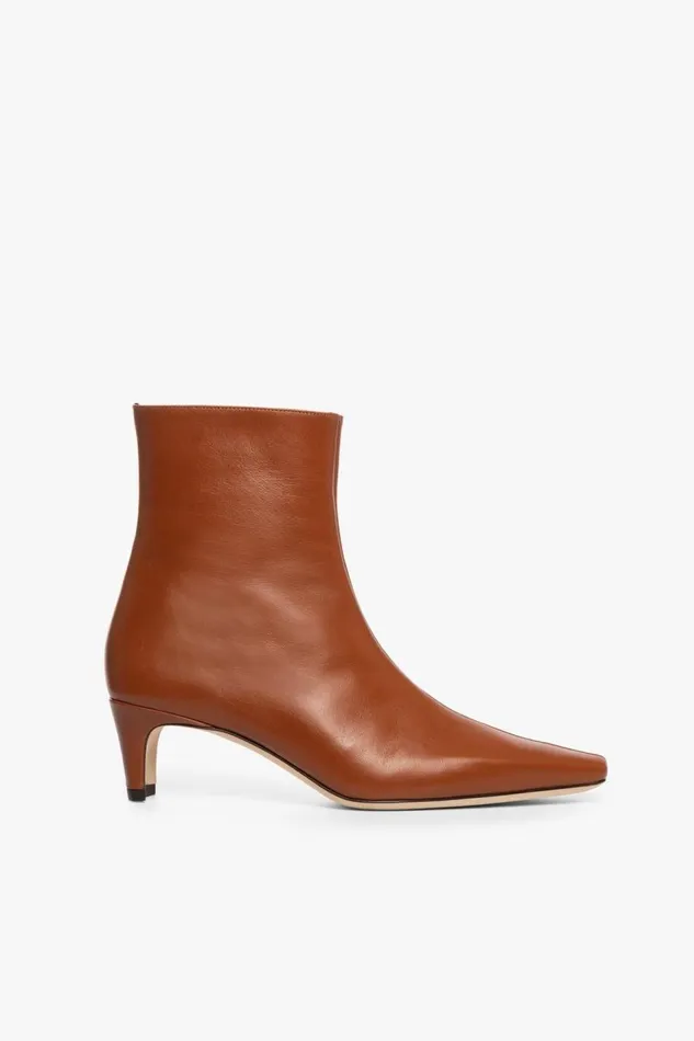 STAUD Boots Women STAUD WALLY ANKLE BOOT TAN